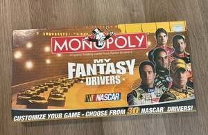 USAopoly Monopoly My Fantasy Drivers NASCAR Board Game 2-6 Players 8+ New Sealed